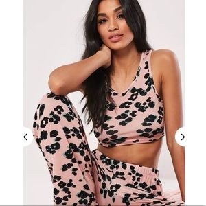 Pink Leopard Pajama Set